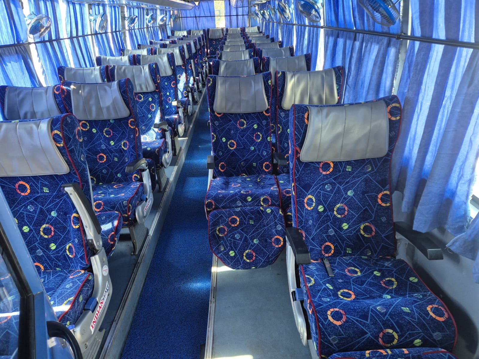 Full Bus Hire in Chandigarh interior
