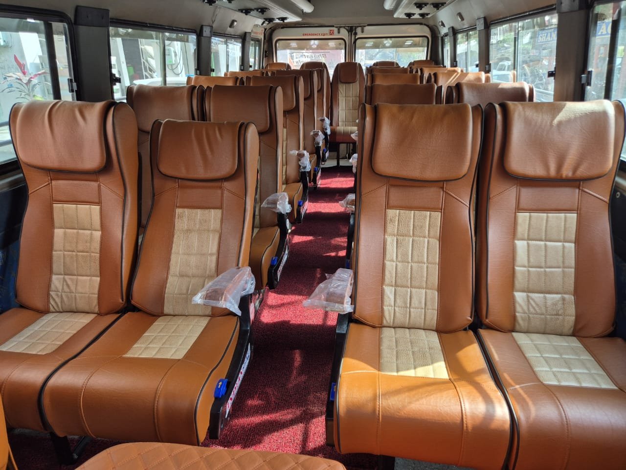 26 Seater Tempo Traveller Hire in Chandigarh interior