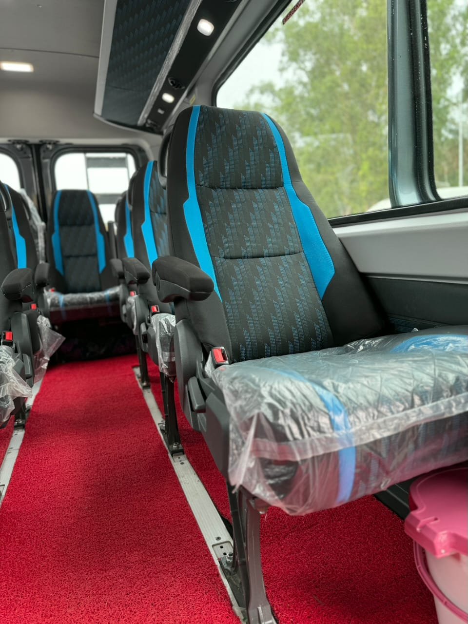 9 Seater Tempo Traveller Hire in Chandigarh interior